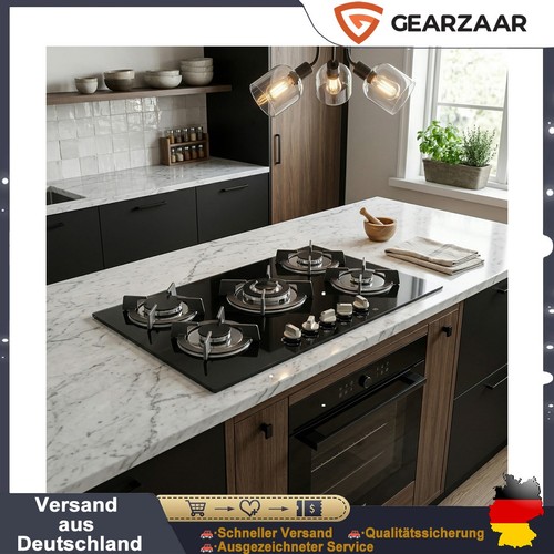 Glas gaskochfeld flammig - glas, 5